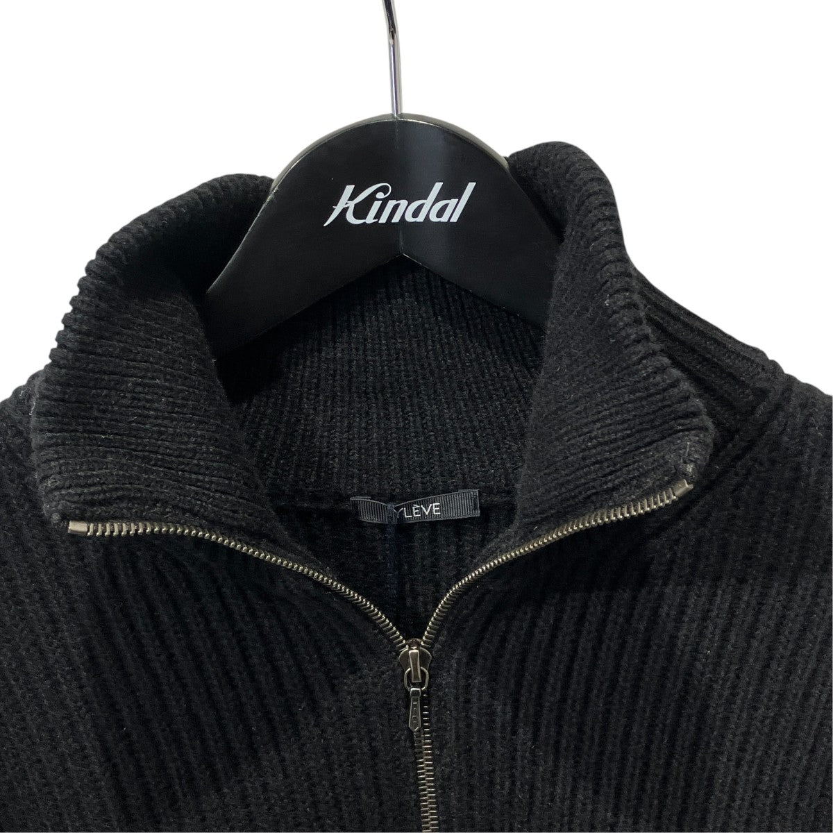 Extra Fine Merino Wool Half Zipped Knitハーフジップニット168-1260053