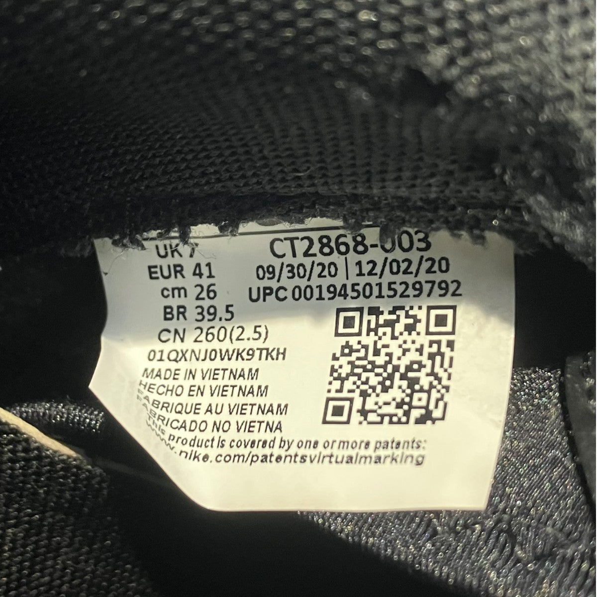 NIKE AIR VAPORMAX EVOスニーカーct2868-003