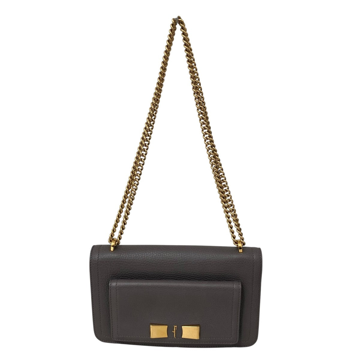 Salvatore Ferragamo チェーンショルダーバッグ 古着・中古-1枚目のアイテム画像
