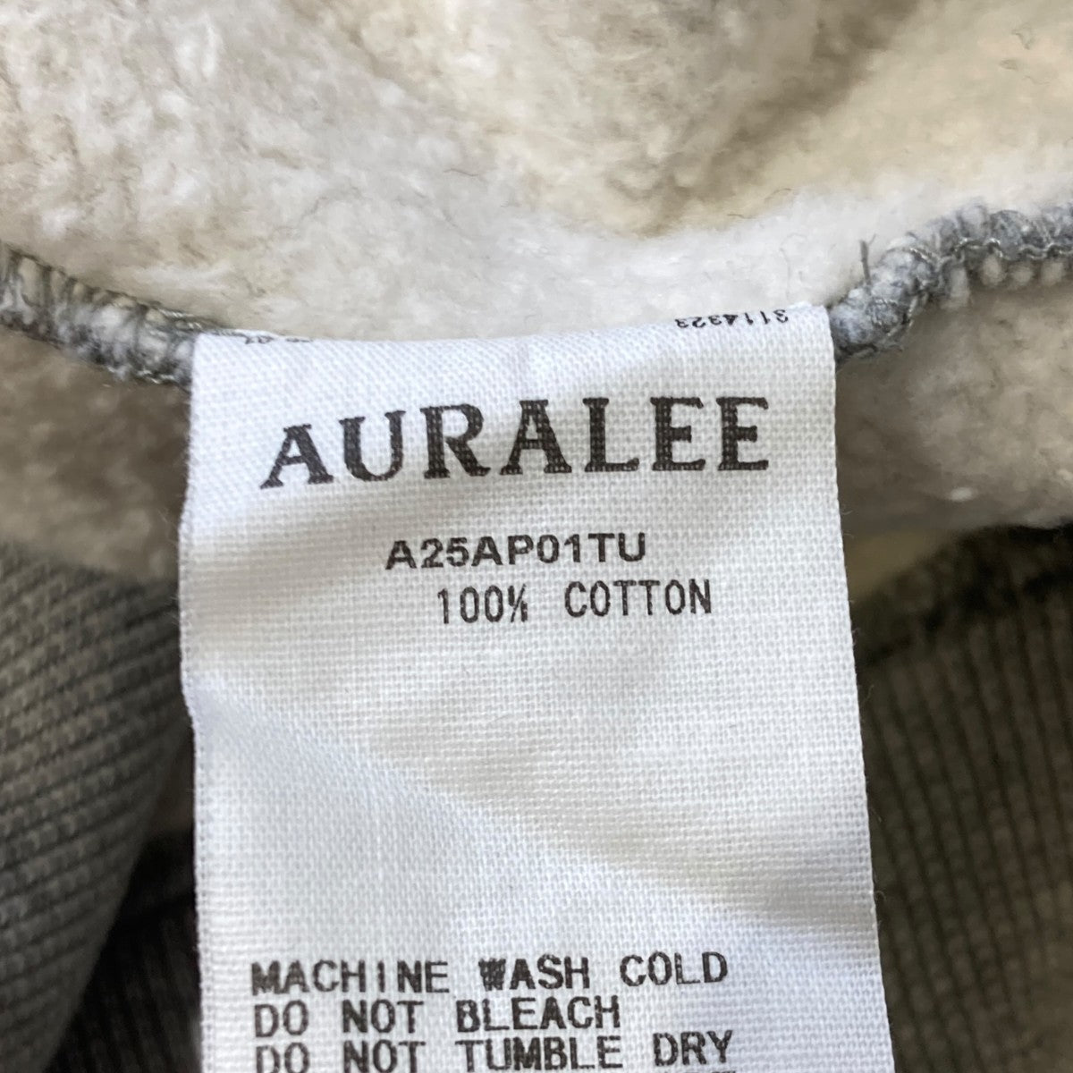 AURALEE SMOOTH SOFT BD SWEAT P O PARKAパーカーA25AP01TU 古着・中古-6枚目のアイテム画像