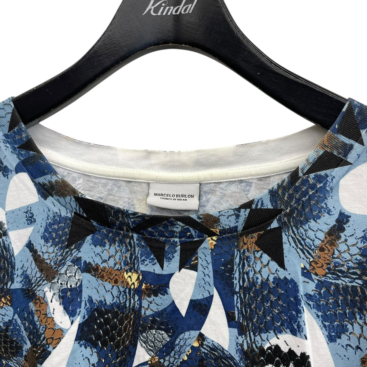 MARCELO BURLON スネークプリント半袖カットソー 古着・中古-3枚目のアイテム画像