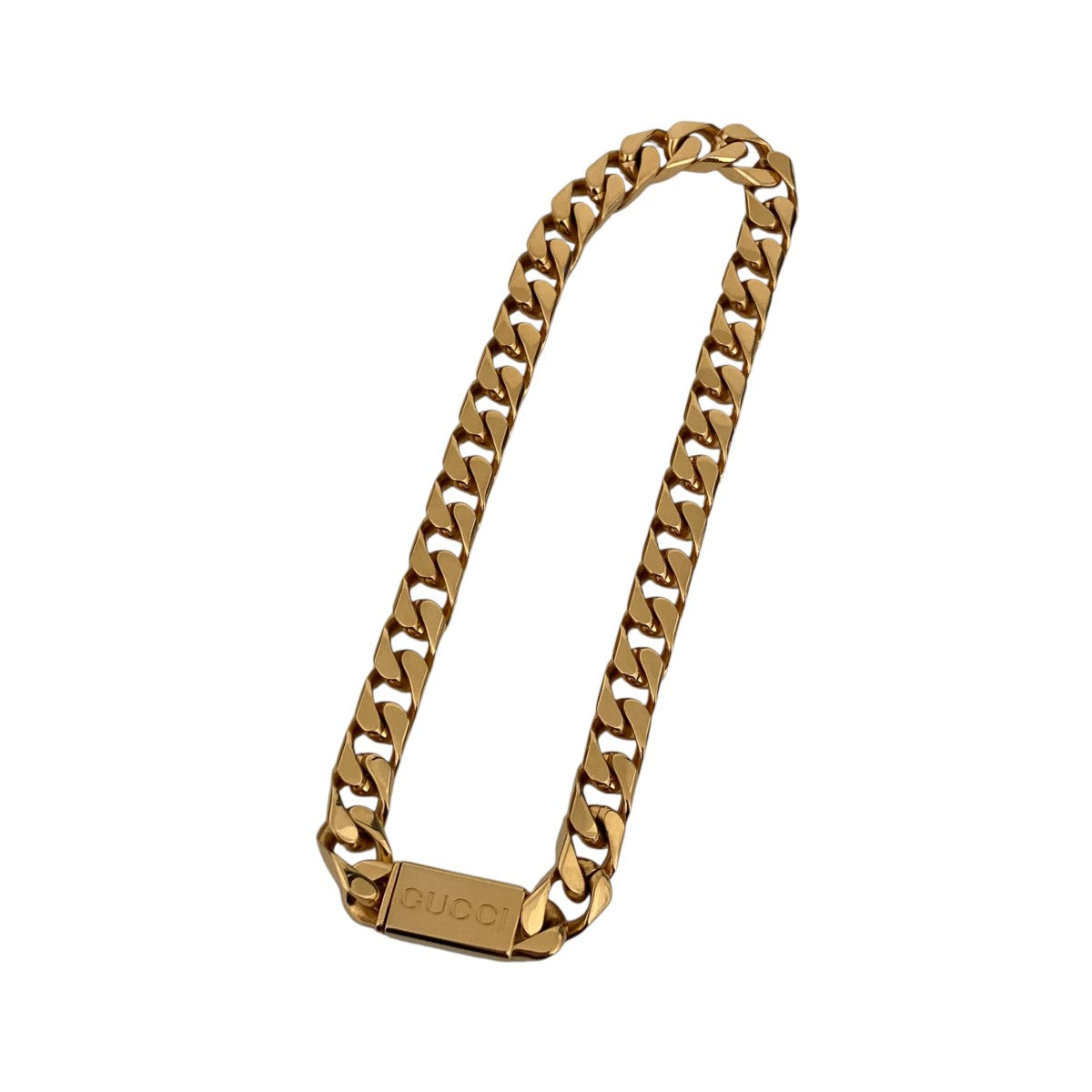 GUCCI スクリプトチェーンネックレス796574 古着・中古-1枚目のアイテム画像