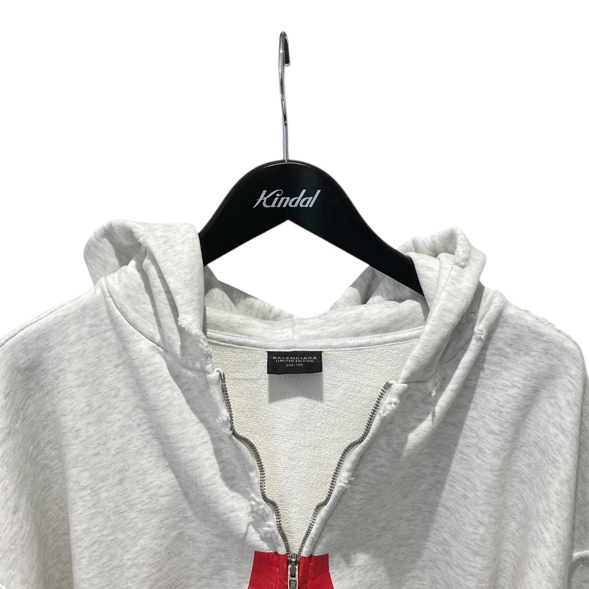 BALENCIAGA 24SSMusic Archive Series Connected Zip Up Hoodieジップパーカー744457 古着・中古-3枚目のアイテム画像