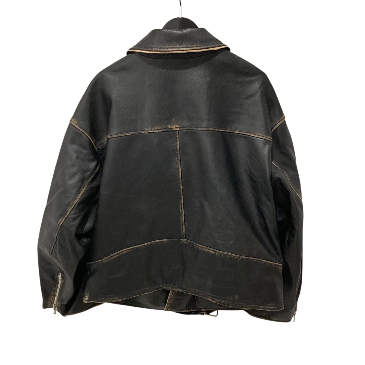 DISCOVERED LEATHER W RIDERS BLOUSONダブルライダースジャケットDC-AW25-BL-08 古着・中古-2枚目のアイテム画像