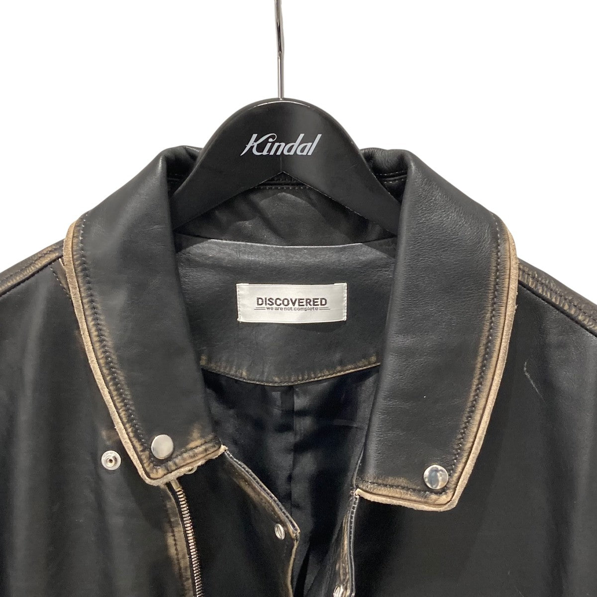 DISCOVERED LEATHER W RIDERS BLOUSONダブルライダースジャケットDC-AW25-BL-08 古着・中古-3枚目のアイテム画像