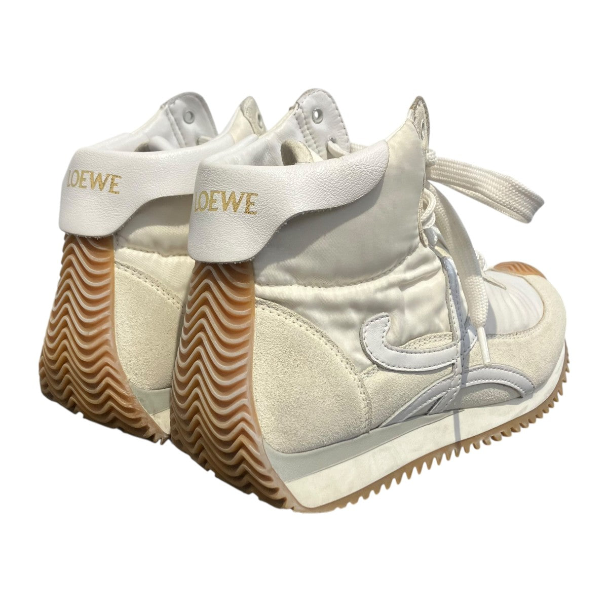LOEWE FLOW RUNNER HIハイカットスニーカー590222 古着・中古-2枚目のアイテム画像