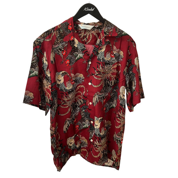 NIPOALOHA(ニポアロハ) SHORT SLEEVE ALOHA SHIRT 伊藤若冲 群鶏アロハ