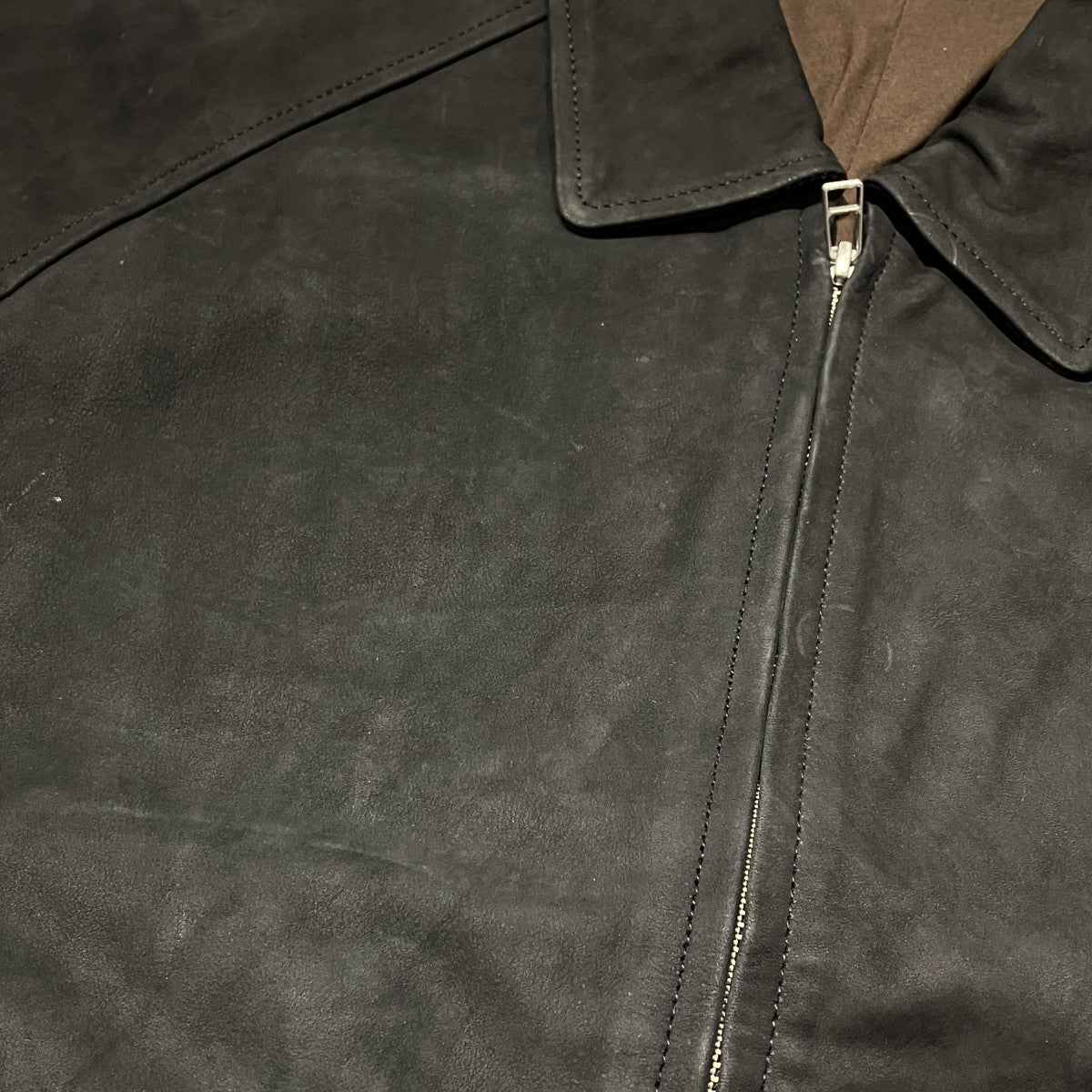 LOFTMAN別注 Sports Military Jacketレザージャケットsh-01-lm-nubck-4