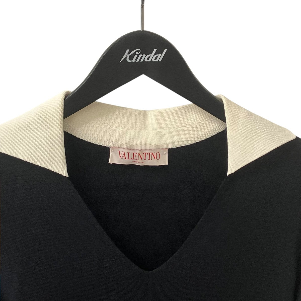 VALENTINO V金具 襟付き 半袖ワンピース0000023571 古着・中古-3枚目のアイテム画像
