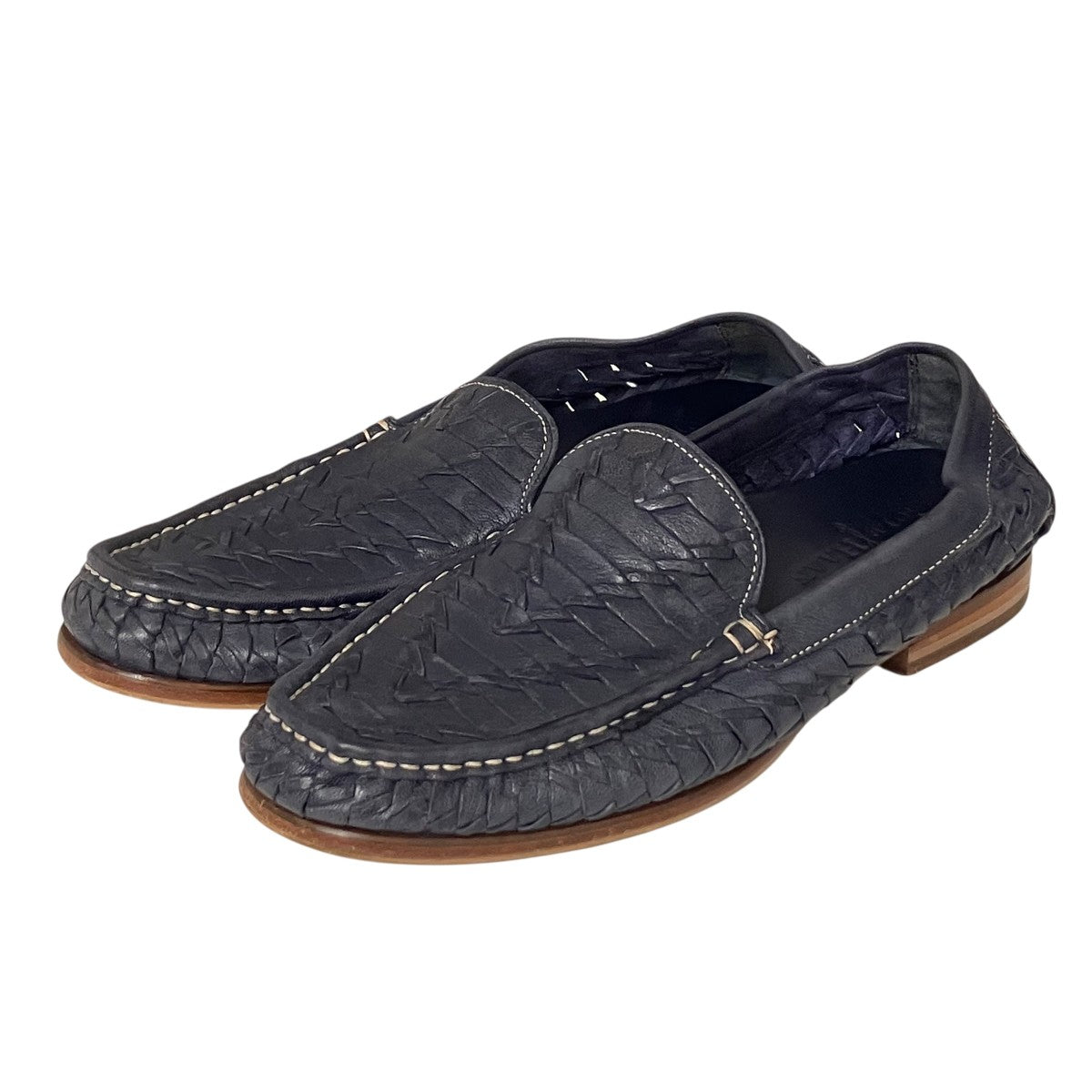COLE HAAN イントレチャートローファー 古着・中古-1枚目のアイテム画像