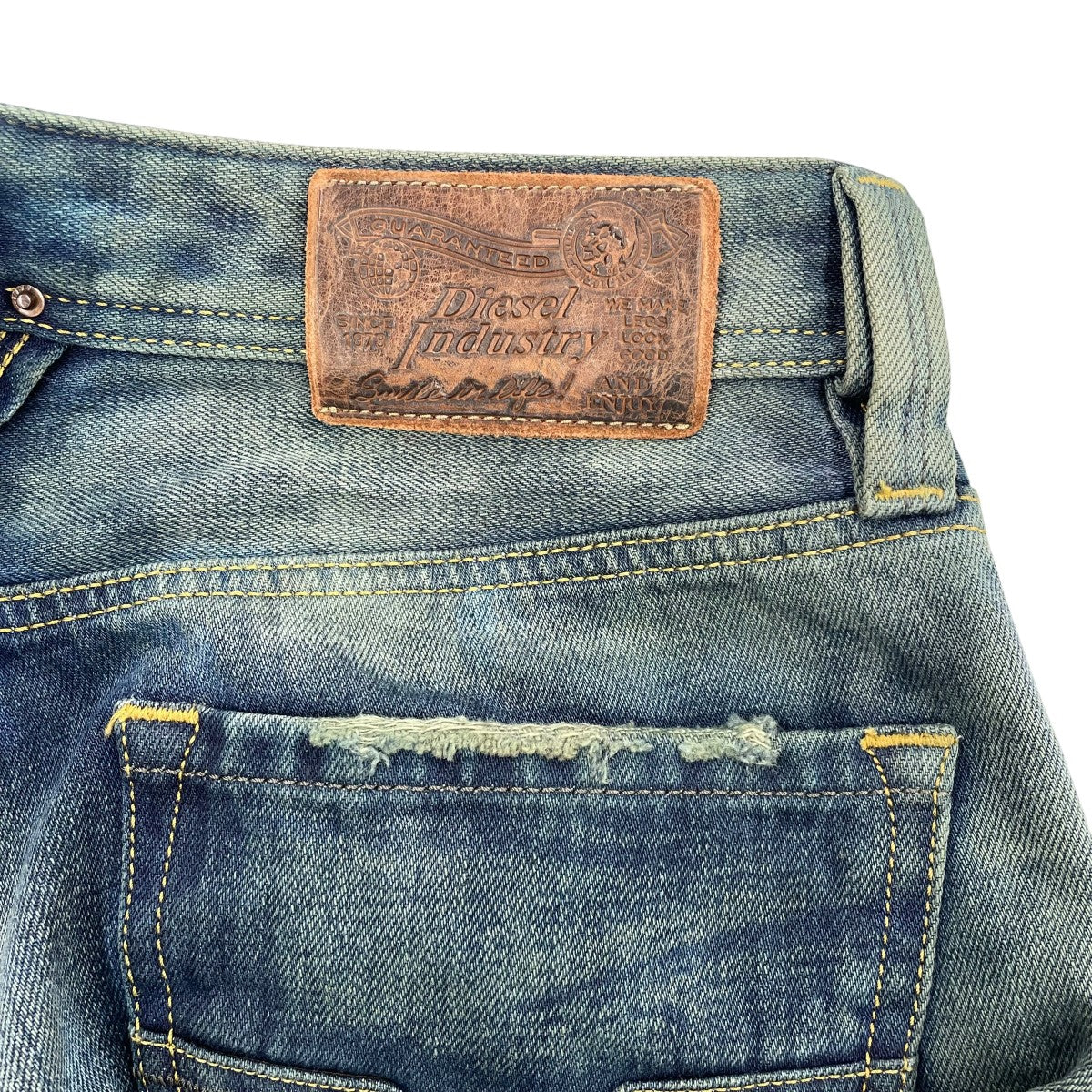 DIESEL WASH0075L LARKEE USED加工デニムパンツ 古着・中古-4枚目のアイテム画像