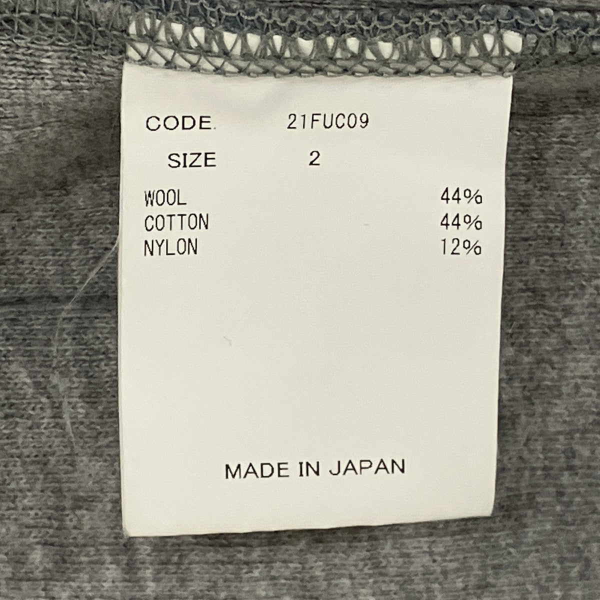 LAMBWOOLZIPUPVESTフリースベスト21FUC09