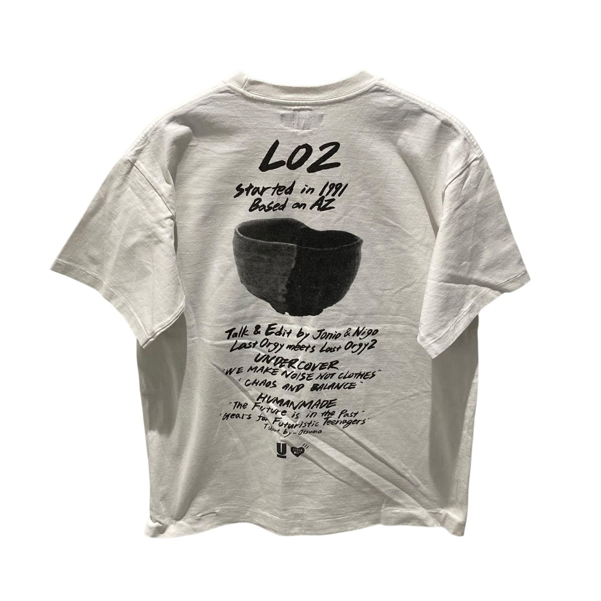 UNDERCOVER×HUMAN MADE 半袖Tシャツ ホワイト サイズ L｜【公式
