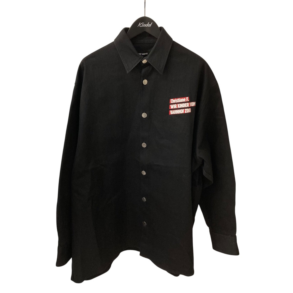 RAF SIMONS 18AWDENIM EASY FIT SHIRT COUPLEデニムシャツ182-247 古着・中古-1枚目のアイテム画像