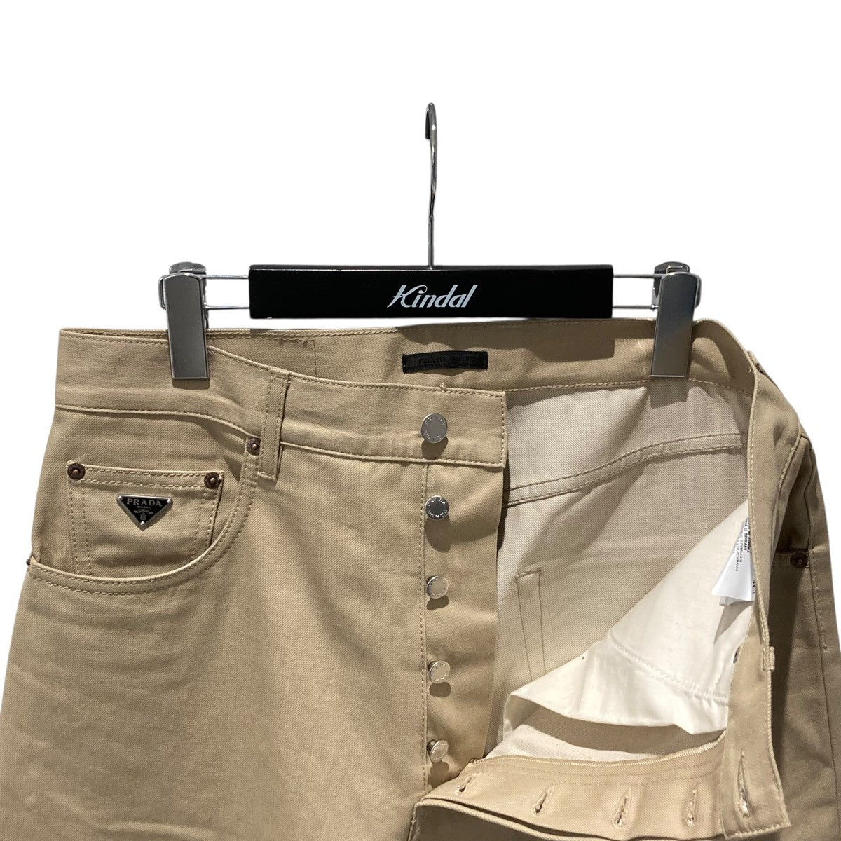 PRADA 5POCKET PANTS プレート付きデニムパンツGEP374 古着・中古-3枚目のアイテム画像