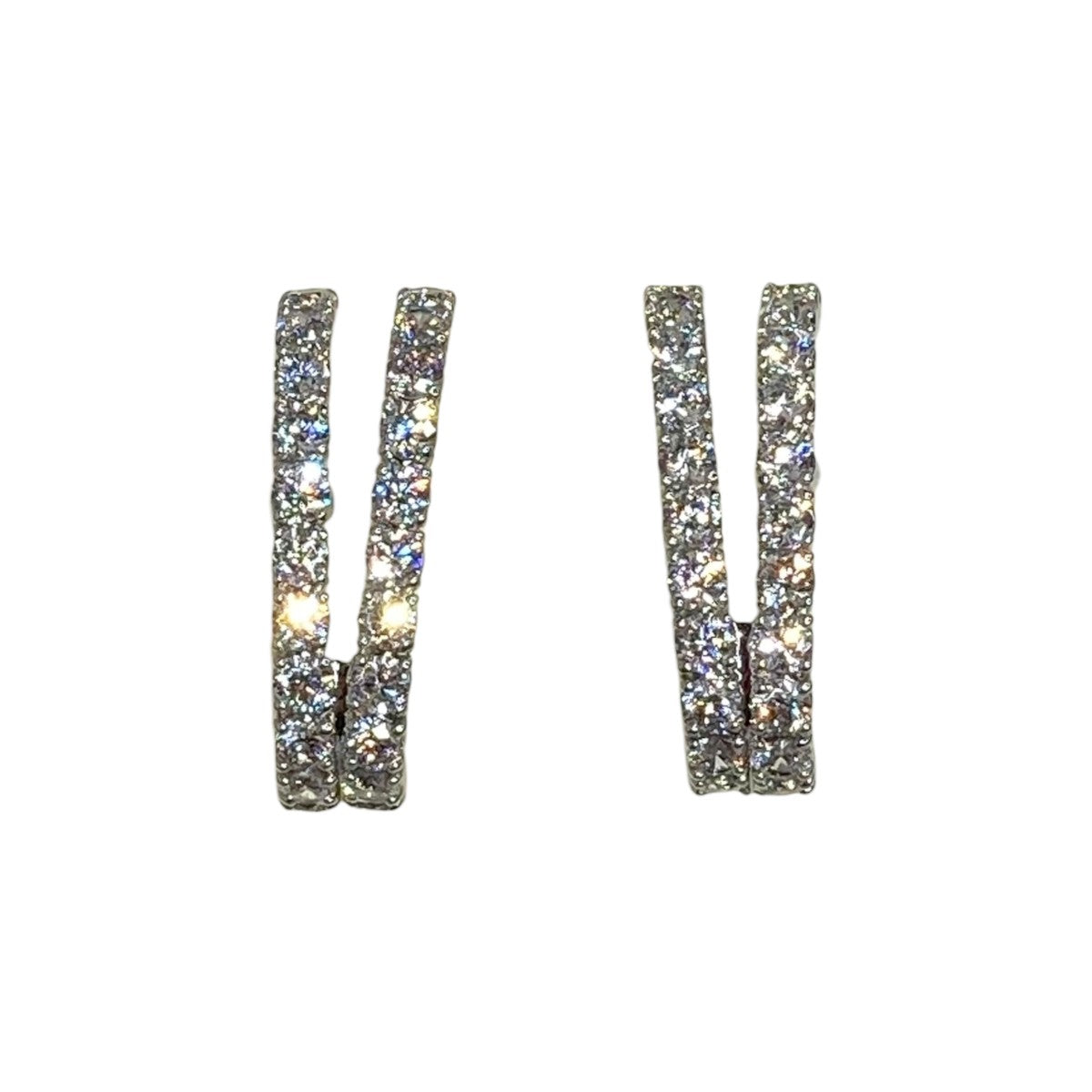 SWAROVSKI クリスタルピアス 古着・中古-1枚目のアイテム画像