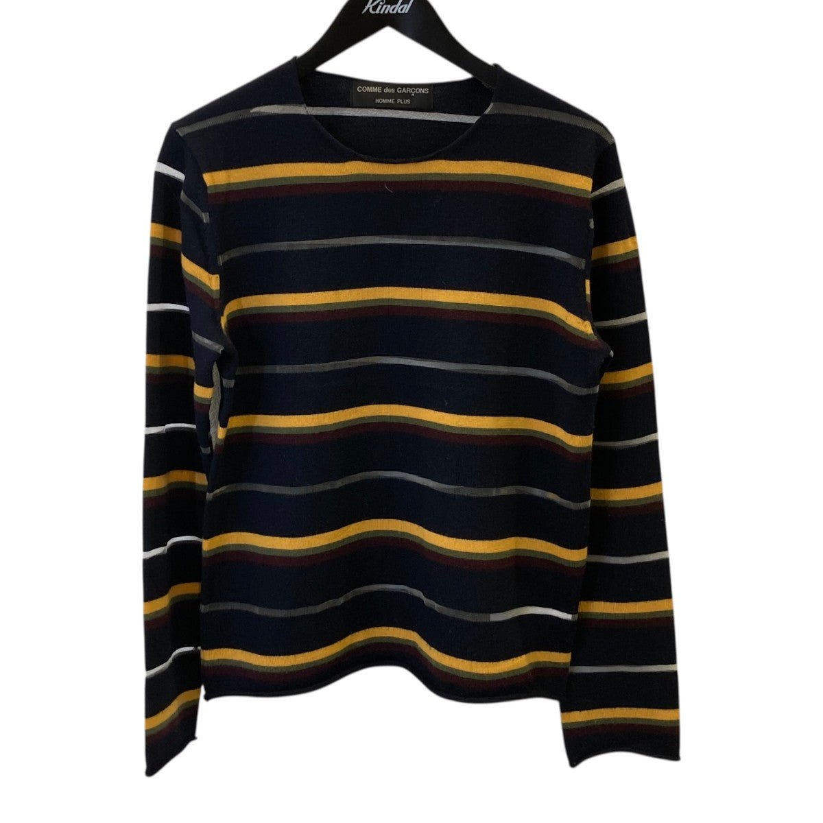 COMME des GARCONS HOMME PLUS AD2004ボーダーニットPN-N007 古着・中古-1枚目のアイテム画像