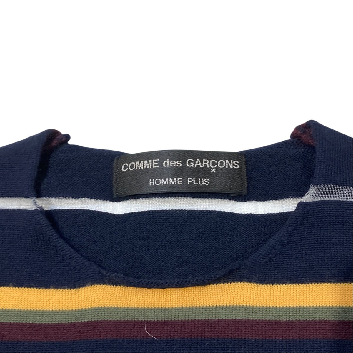 COMME des GARCONS HOMME PLUS AD2004ボーダーニットPN-N007 古着・中古-4枚目のアイテム画像