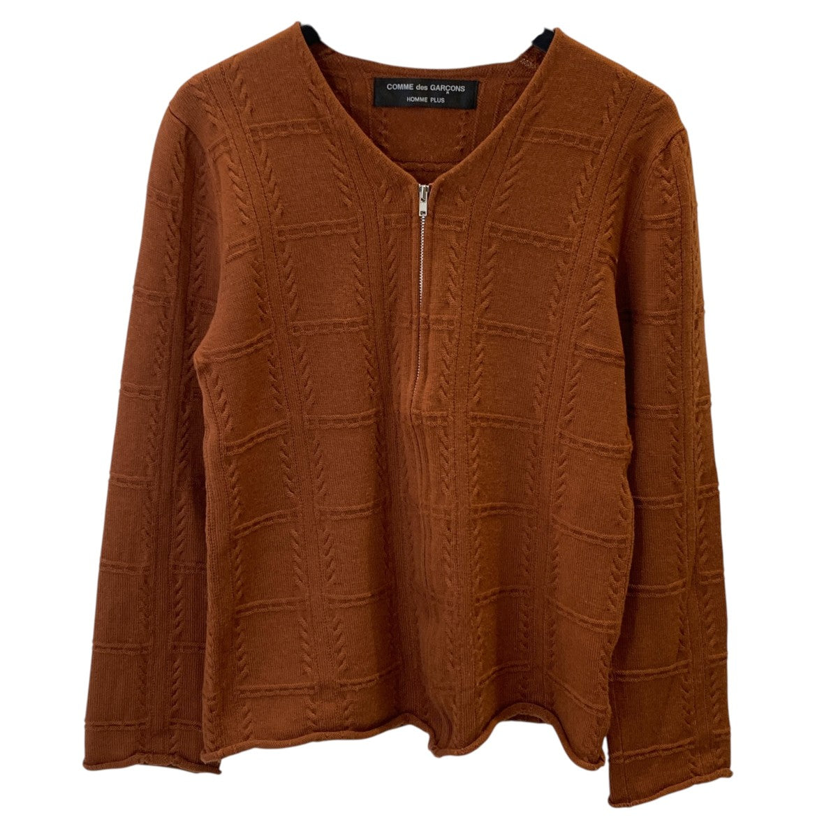 COMME des GARCONS HOMME PLUS AD2001 ドライバーズニットジップカーディガンPC-N033 古着・中古-1枚目のアイテム画像