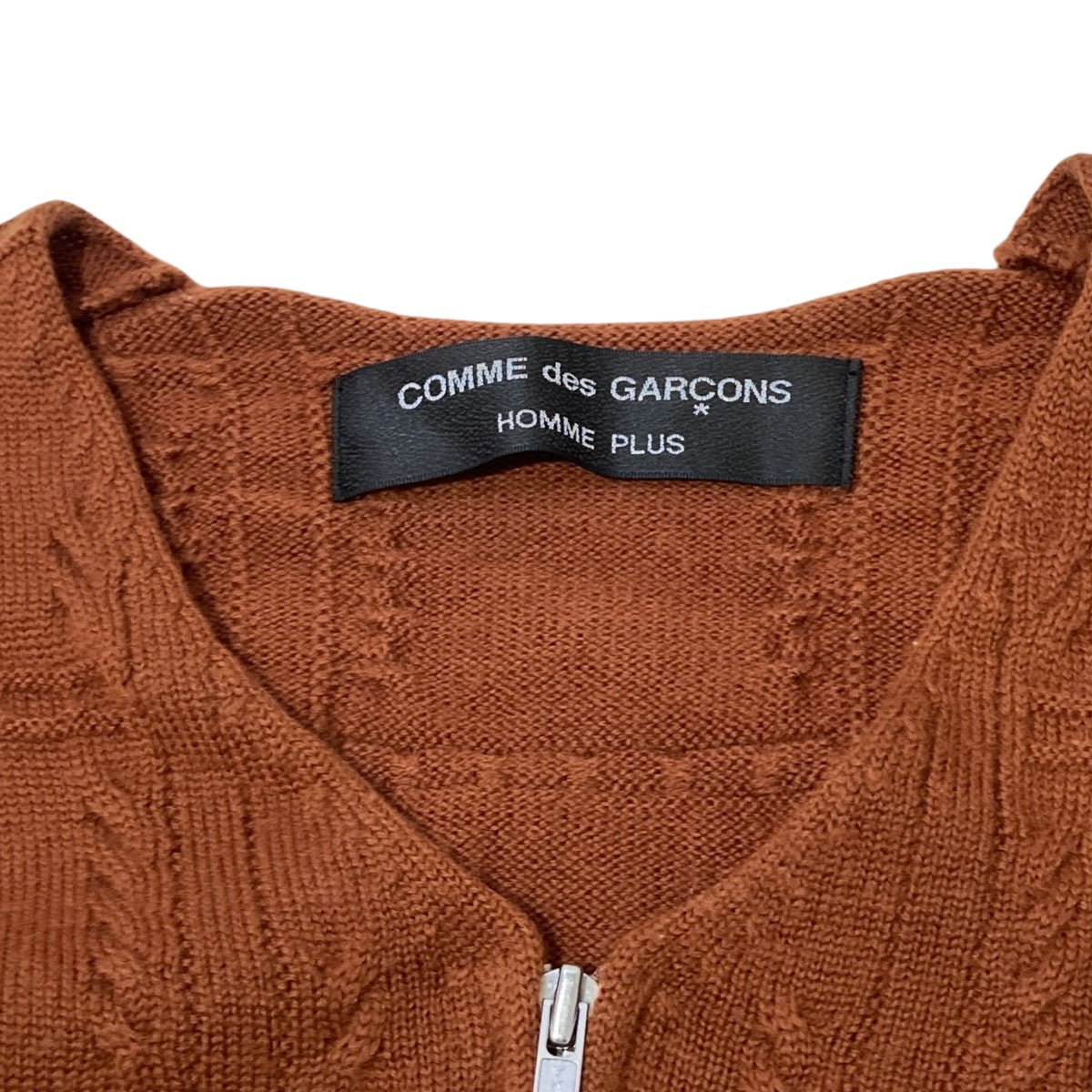 COMME des GARCONS HOMME PLUS AD2001 ドライバーズニットジップカーディガンPC-N033 古着・中古-4枚目のアイテム画像
