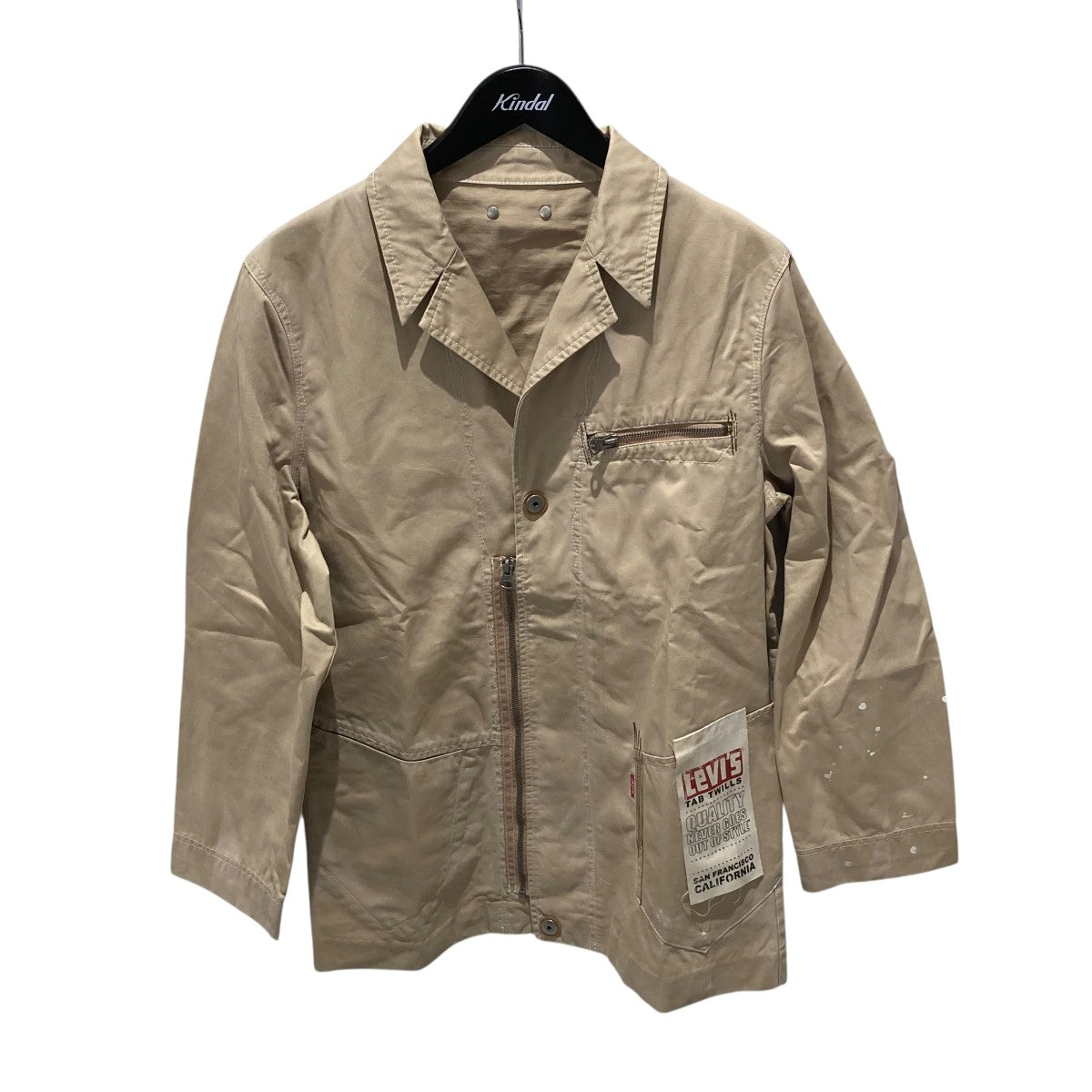 LEVI’S ペンキ加工 ジップワークジャケット 古着・中古-1枚目のアイテム画像