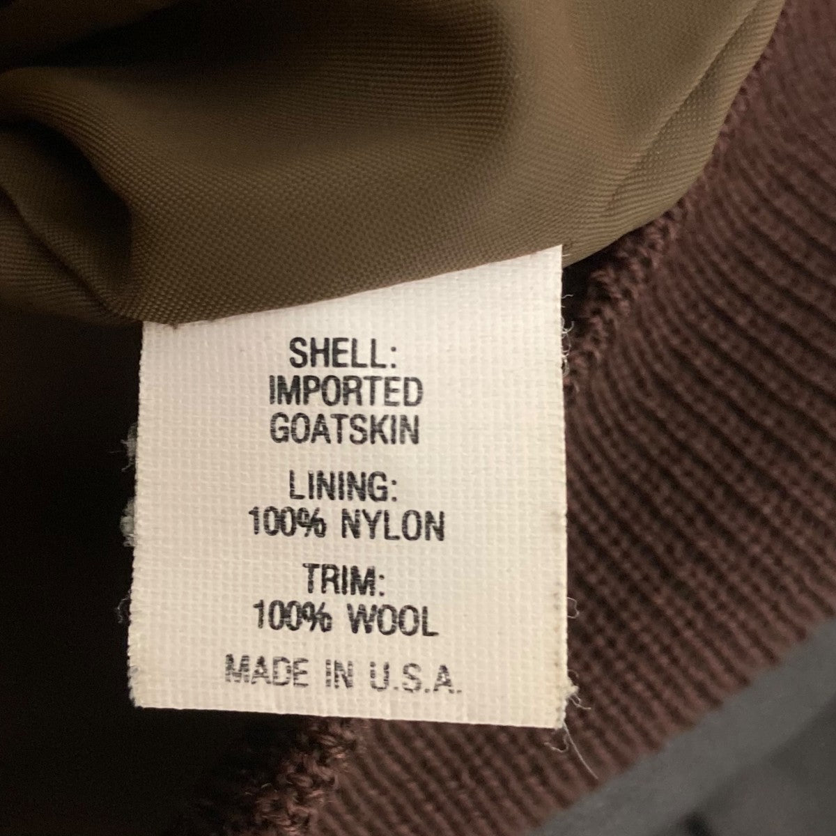 L．L．Bean 70s-80s A2レザーフライトジャケット 古着・中古-10枚目のアイテム画像