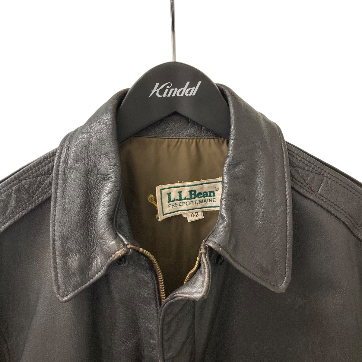 L．L．Bean 70s-80s A2レザーフライトジャケット 古着・中古-3枚目のアイテム画像