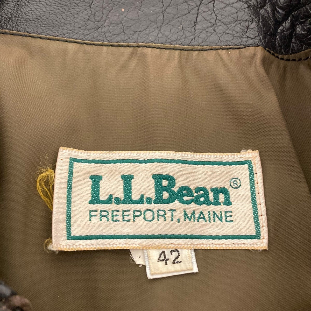 L．L．Bean 70s-80s A2レザーフライトジャケット 古着・中古-9枚目のアイテム画像