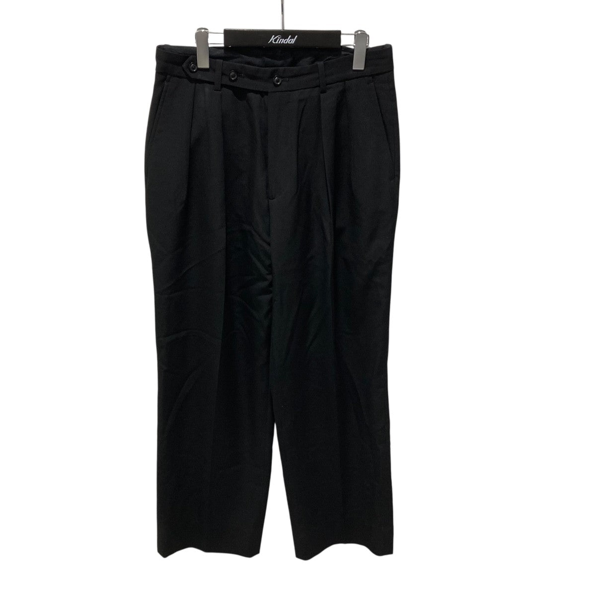 ULTERIOR VINTAGE SOFT GABARDINE TUCKED TROUSERSタックワイドパンツUPT69-KC217 古着・中古-1枚目のアイテム画像