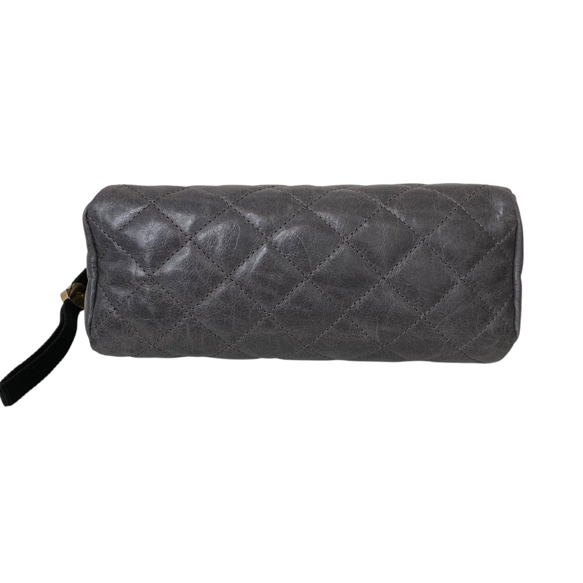 MONCLER モンクレール 美品 レザー キルティング ポーチ MONCLER(モンクレール) レザーキルティングポーチ 4209A6003110 グレー
