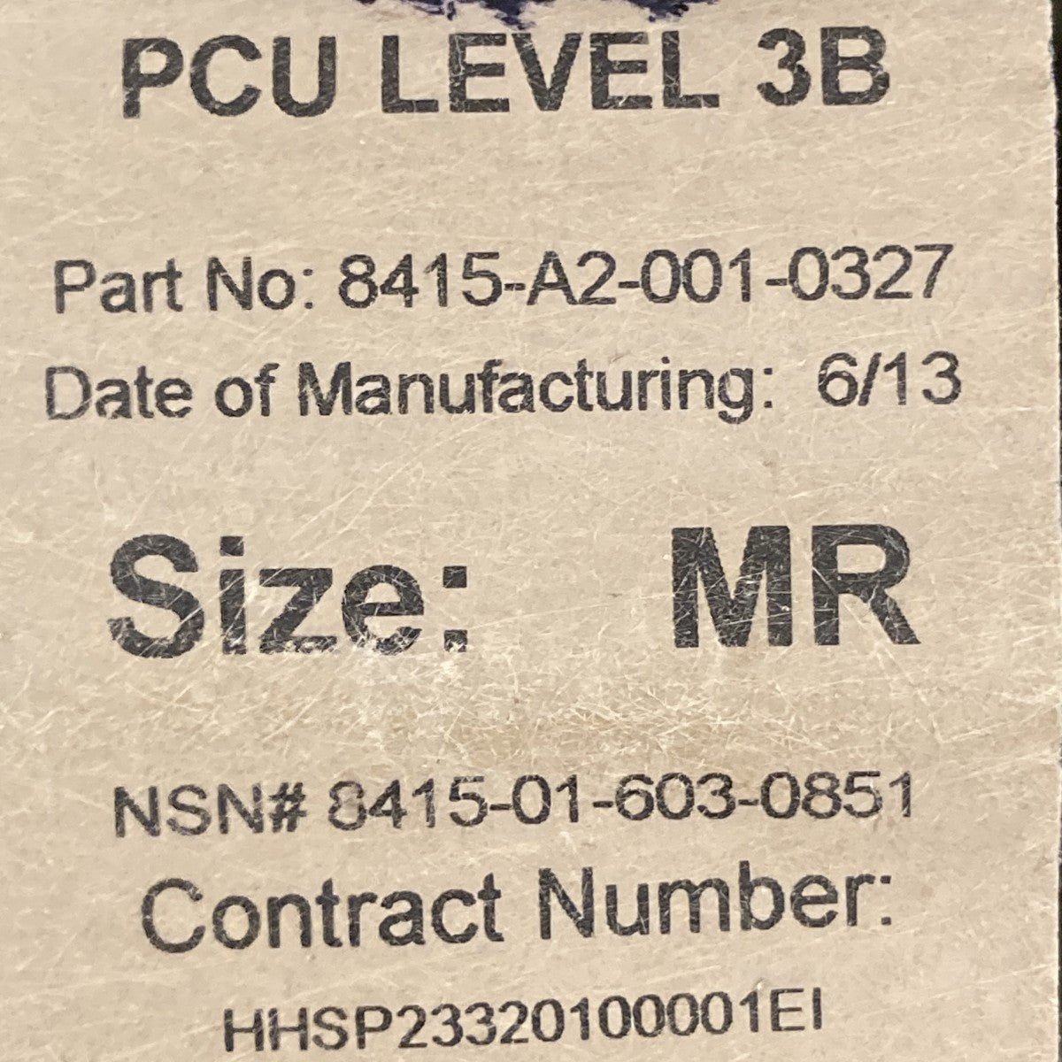 PCU Level 3B Jacketジャケット8415-A2-001-0327