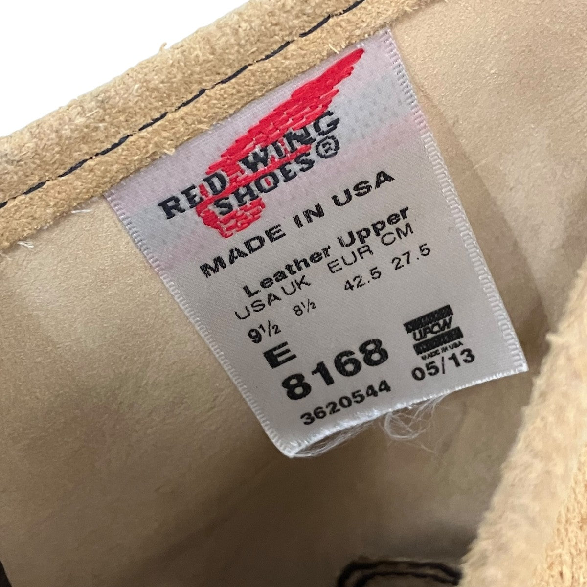 RED WING 9-INCH PECOSラフアウトペコスブーツ8168 古着・中古-10枚目のアイテム画像