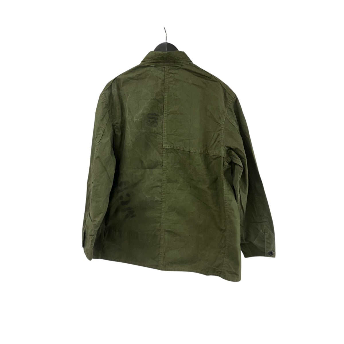 HEXICO Coverall 1940s Style 『US Military 60-80s Shelter Half Tent With Iron Button』HEXICO、ミリタリージャケット8001 古着・中古-2枚目のアイテム画像