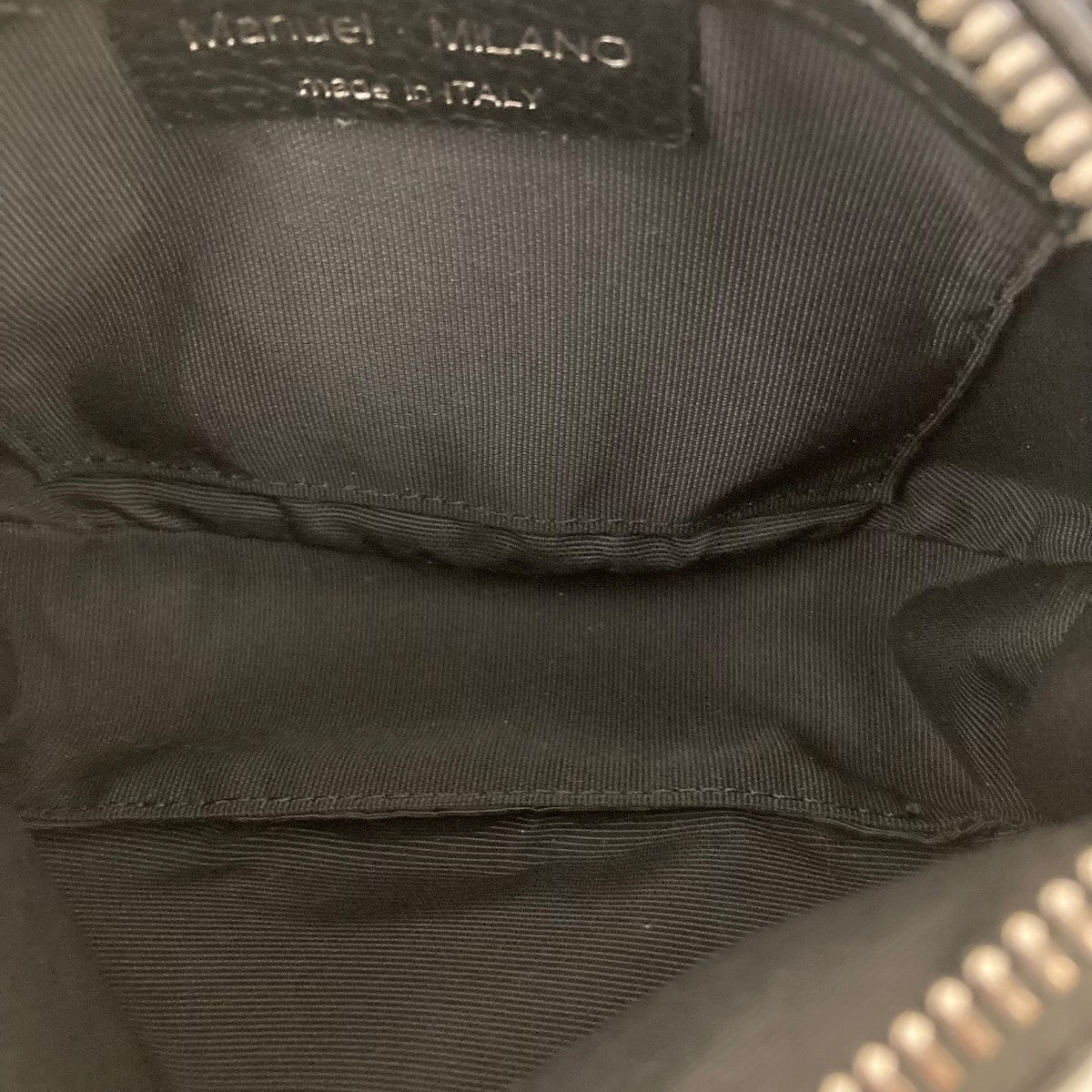 レザーハーフムーンチェーンショルダーバッグ