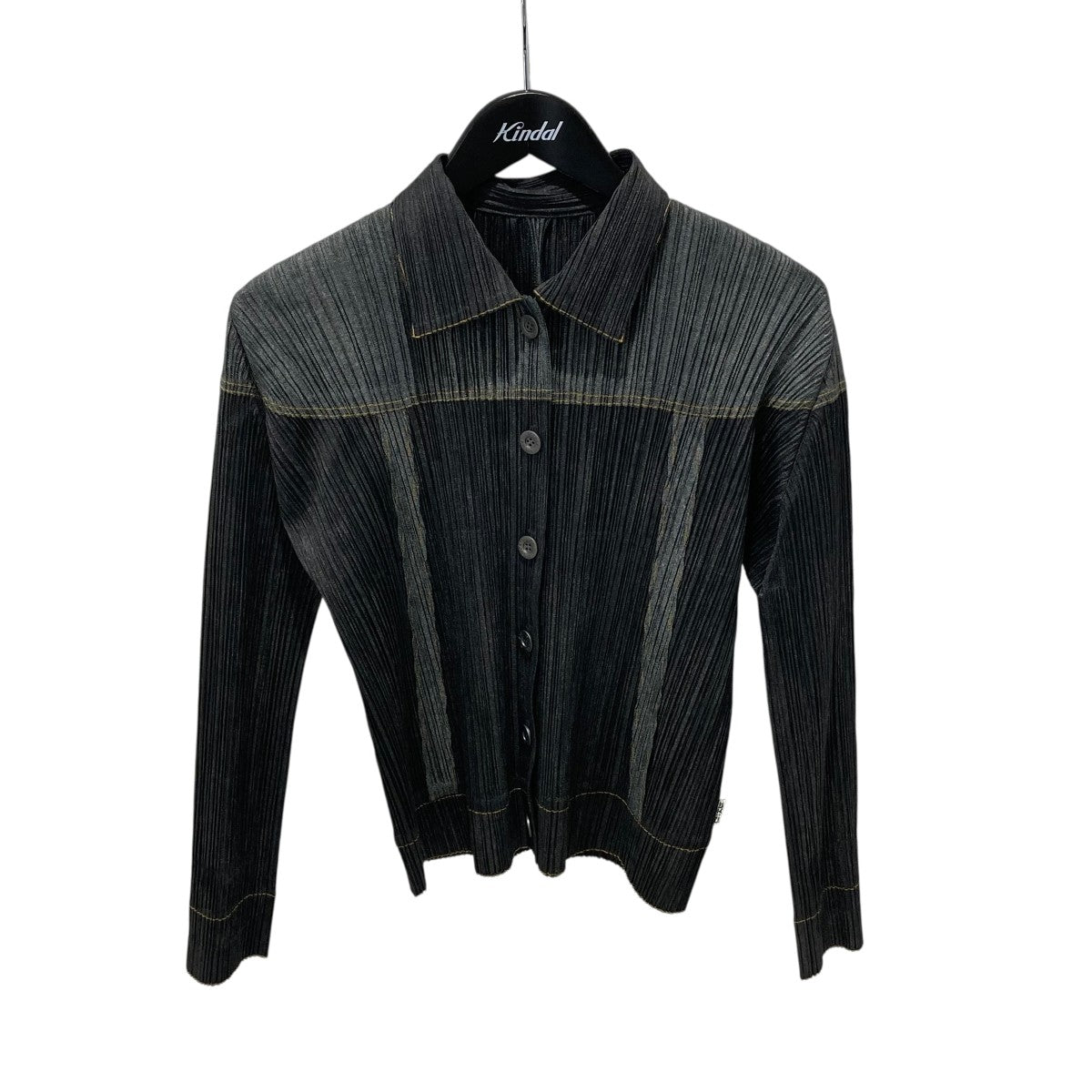 PLEATS PLEASE(プリーツプリーズ) デニム転写ジャケットPP91-JD421