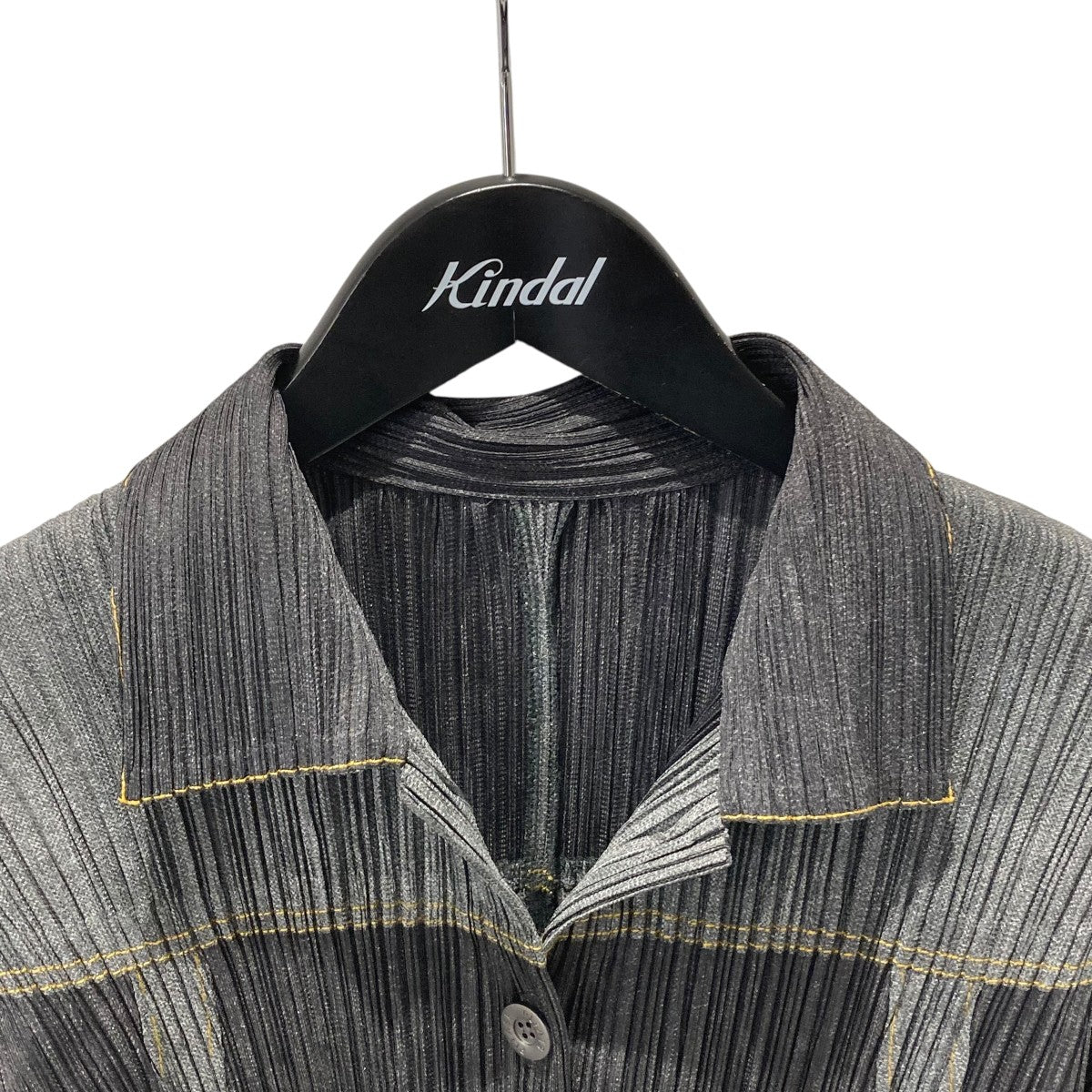 PLEATS PLEASE(プリーツプリーズ) デニム転写ジャケットPP91-JD421