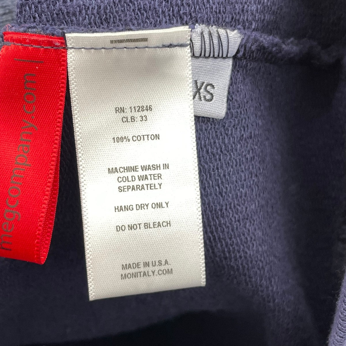 MONITALY ハーフジップスウェット 古着・中古-5枚目のアイテム画像