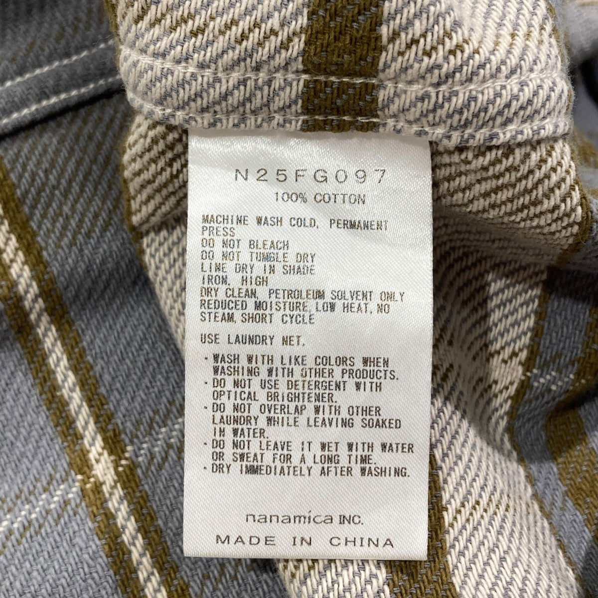 THE NORTHFACE PURPLELABEL Flannel Plaid Field Shirt長袖チェックシャツn25fg097 古着・中古-6枚目のアイテム画像