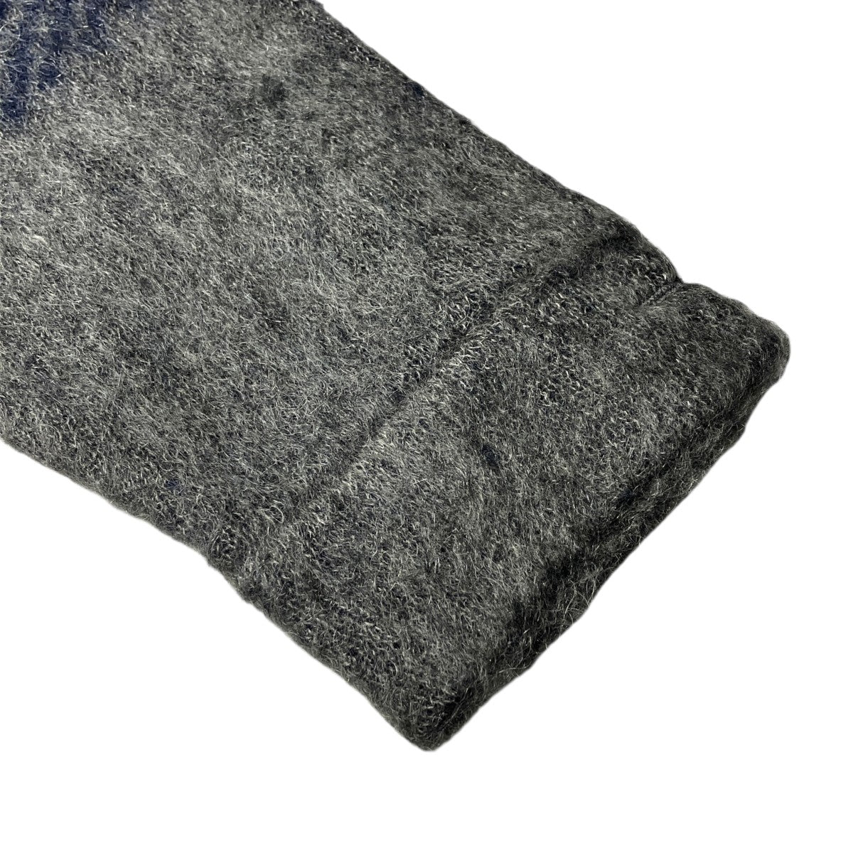 MOHAIR HOODED SHIRT JACKETニットフーディーs25fa029