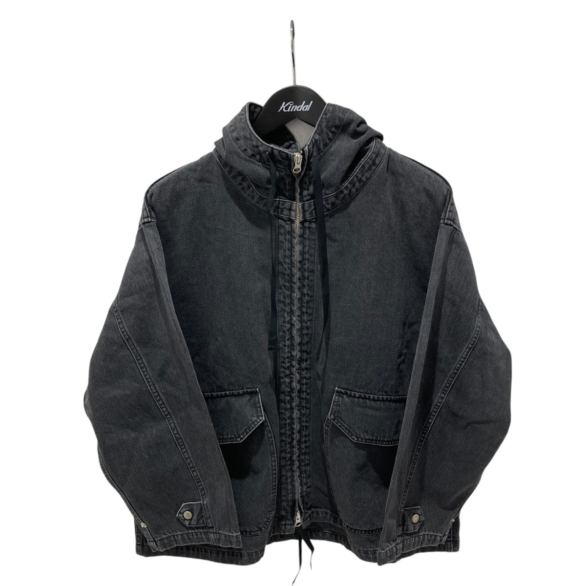 Johnbull デニムジップアップパーカーjl254l09 古着・中古-1枚目のアイテム画像