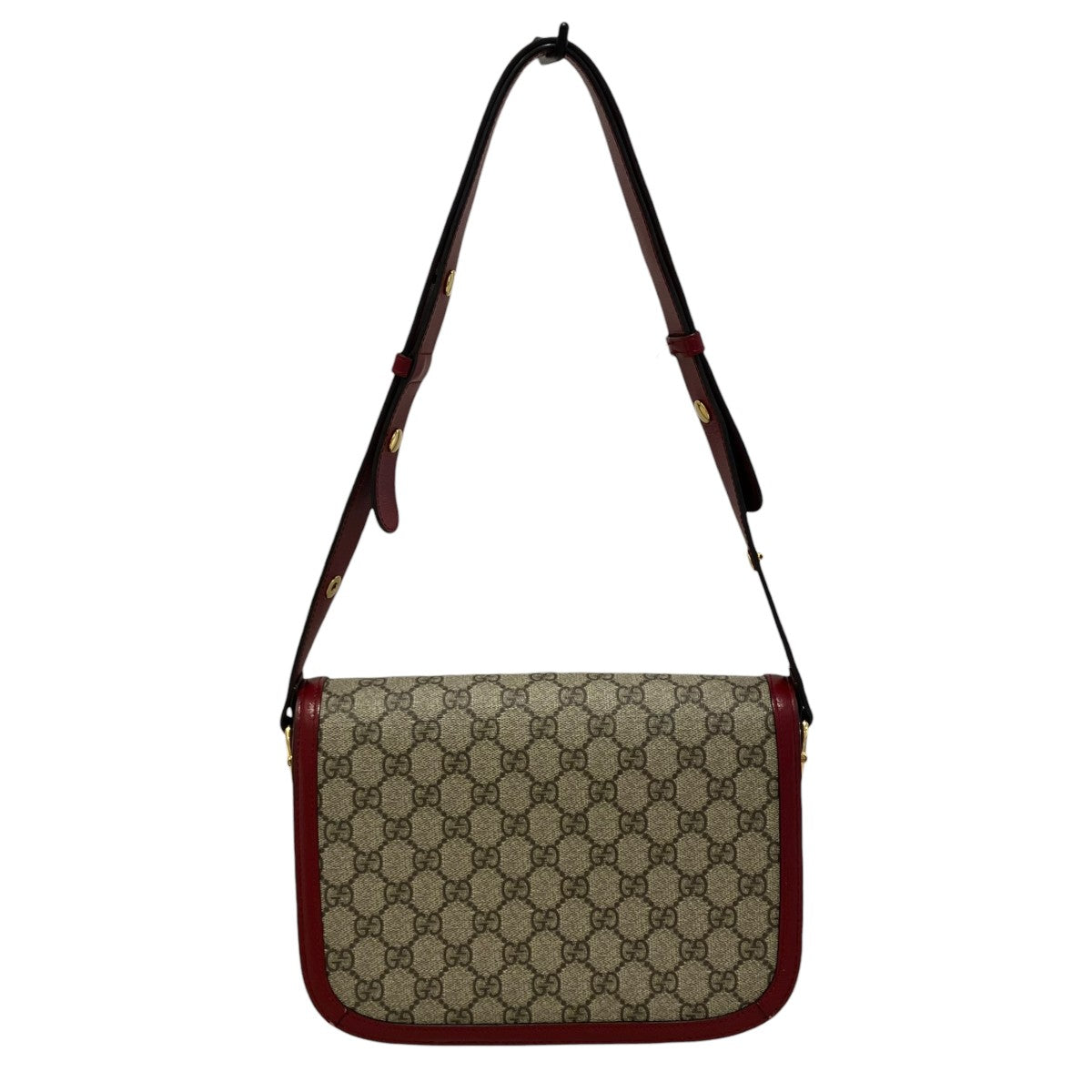 【6db1706-k】グッチ ショルダーバッグ GGスプリーム ホースビット 602204 PVC ネイビー シルバー金具【中古】レディース GUCCI - ☆最終価格【6db1706-k】グッチ ショルダーバッグ GG