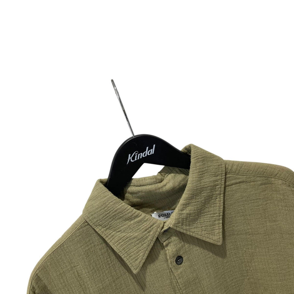 ROLD SKOV PURE SHIRT SEAWEED GREEN半袖シャツ 古着・中古-3枚目のアイテム画像