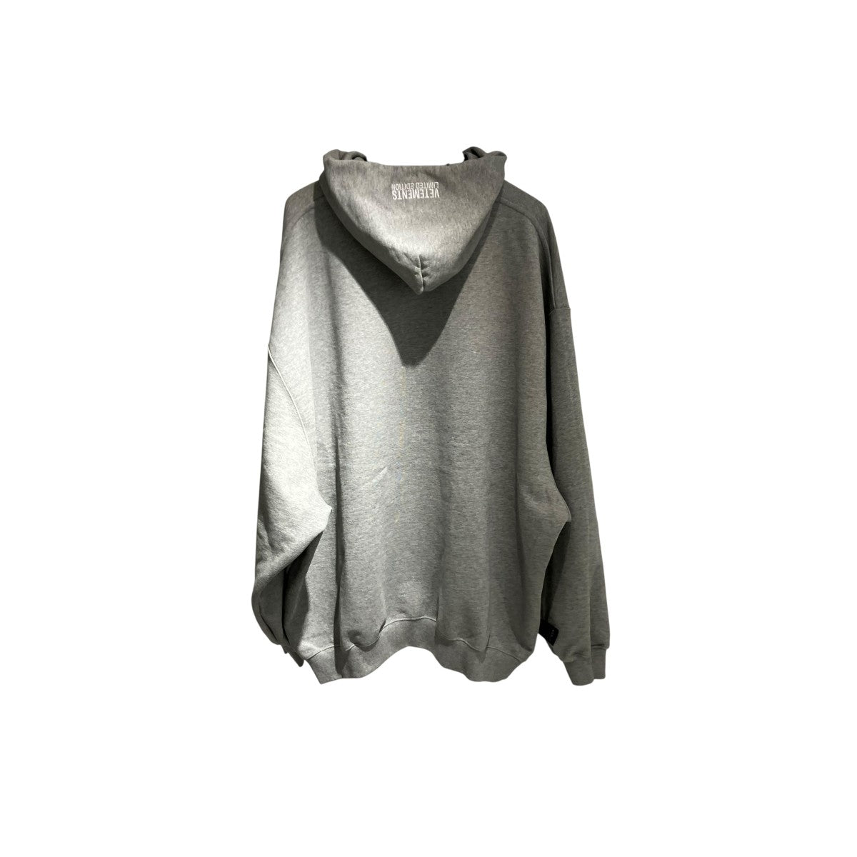 VETEMENTS INSIDE OUT POPOVER HOODIEスウェットパーカーUE63HD460G 古着・中古-2枚目のアイテム画像