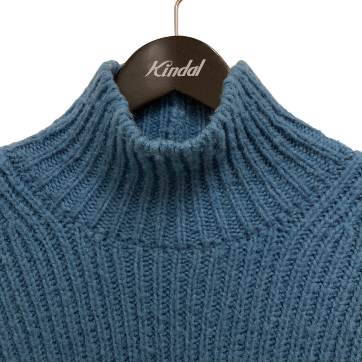 22AWWOOL BABY CAMEL BRUSHED YARN KNIT TURTLEタートルネックニットA22AC01CB