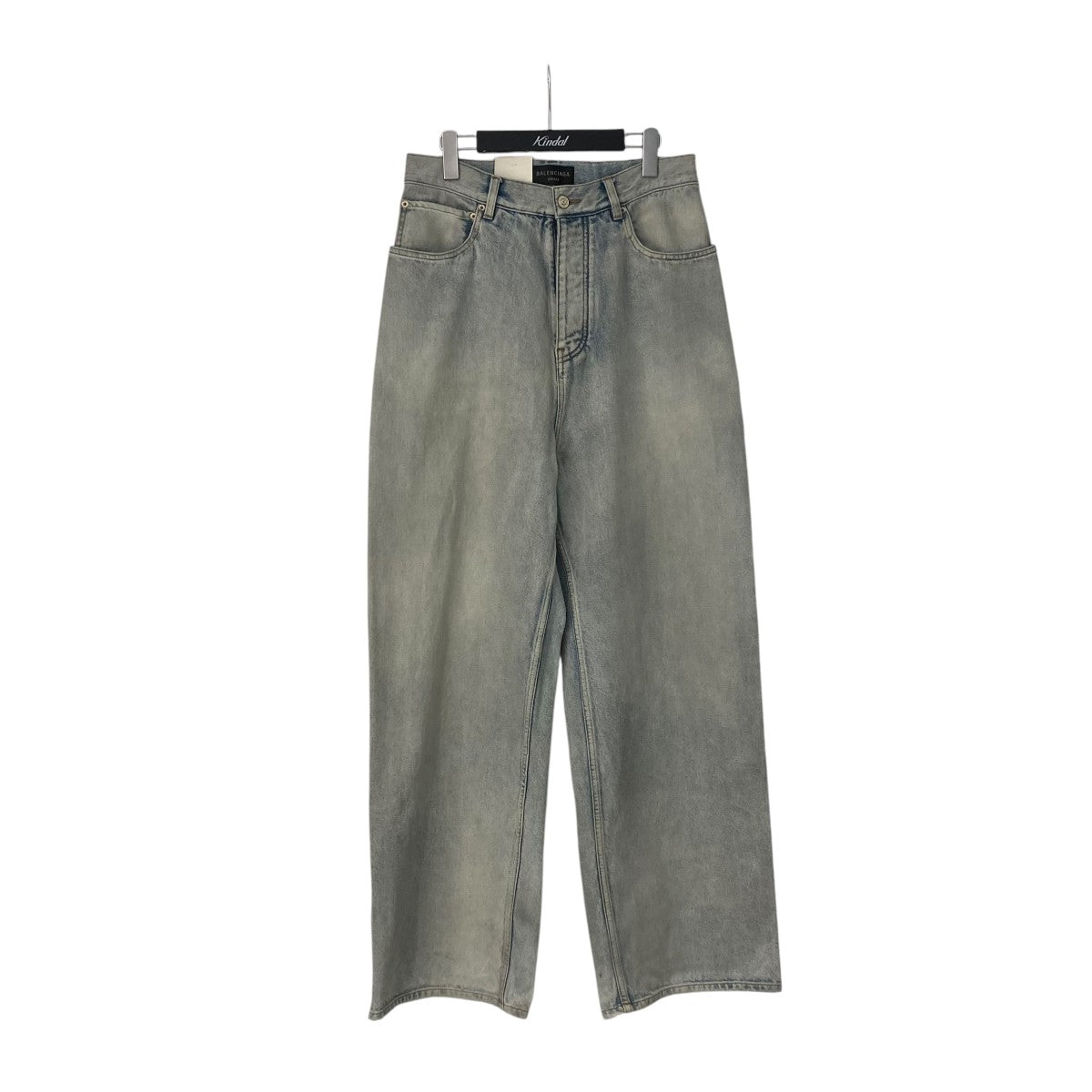 BALENCIAGA 24SSDENIM SIZE STICKER BAGGYバギーデニムパンツ767977 古着・中古-1枚目のアイテム画像