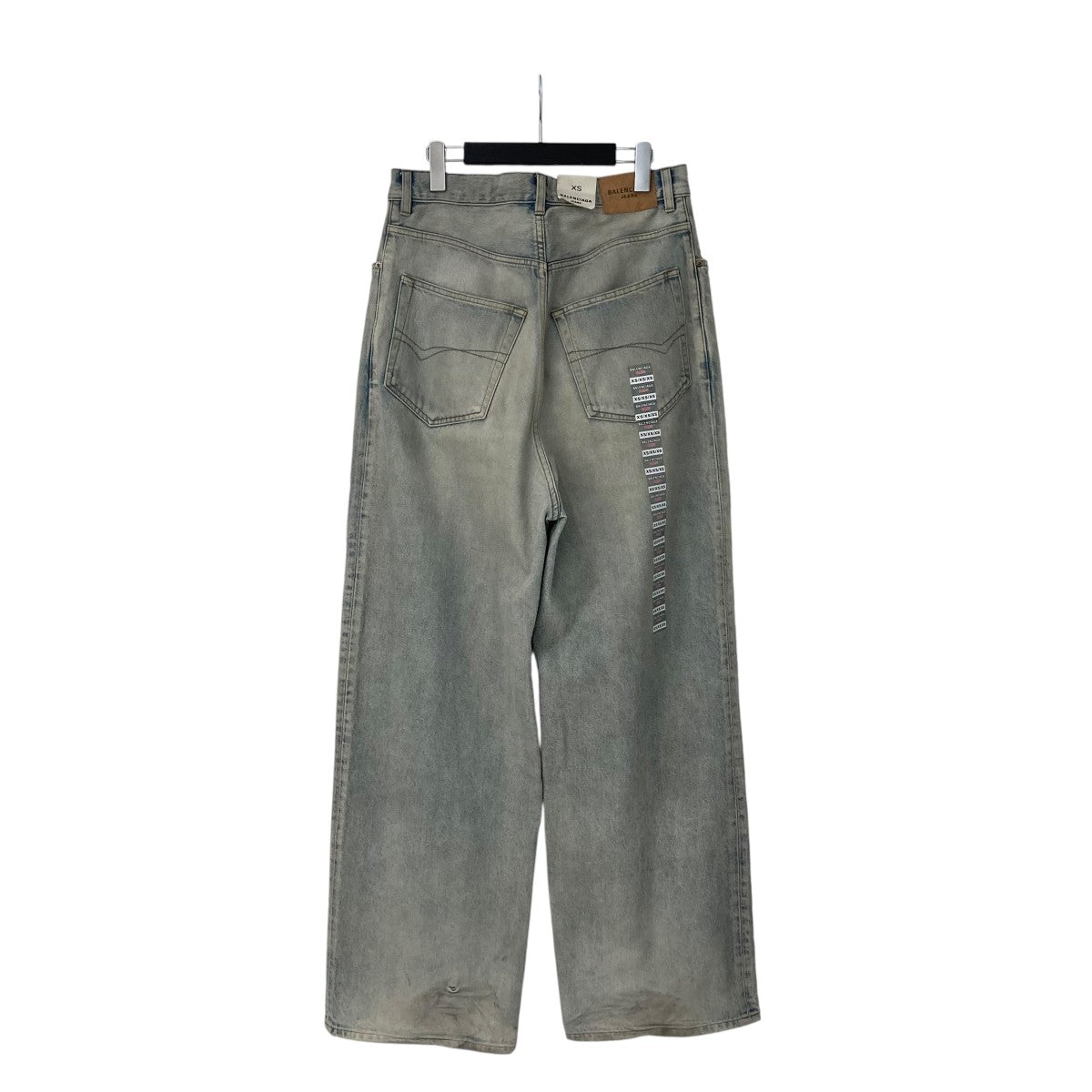 BALENCIAGA 24SSDENIM SIZE STICKER BAGGYバギーデニムパンツ767977 古着・中古-2枚目のアイテム画像