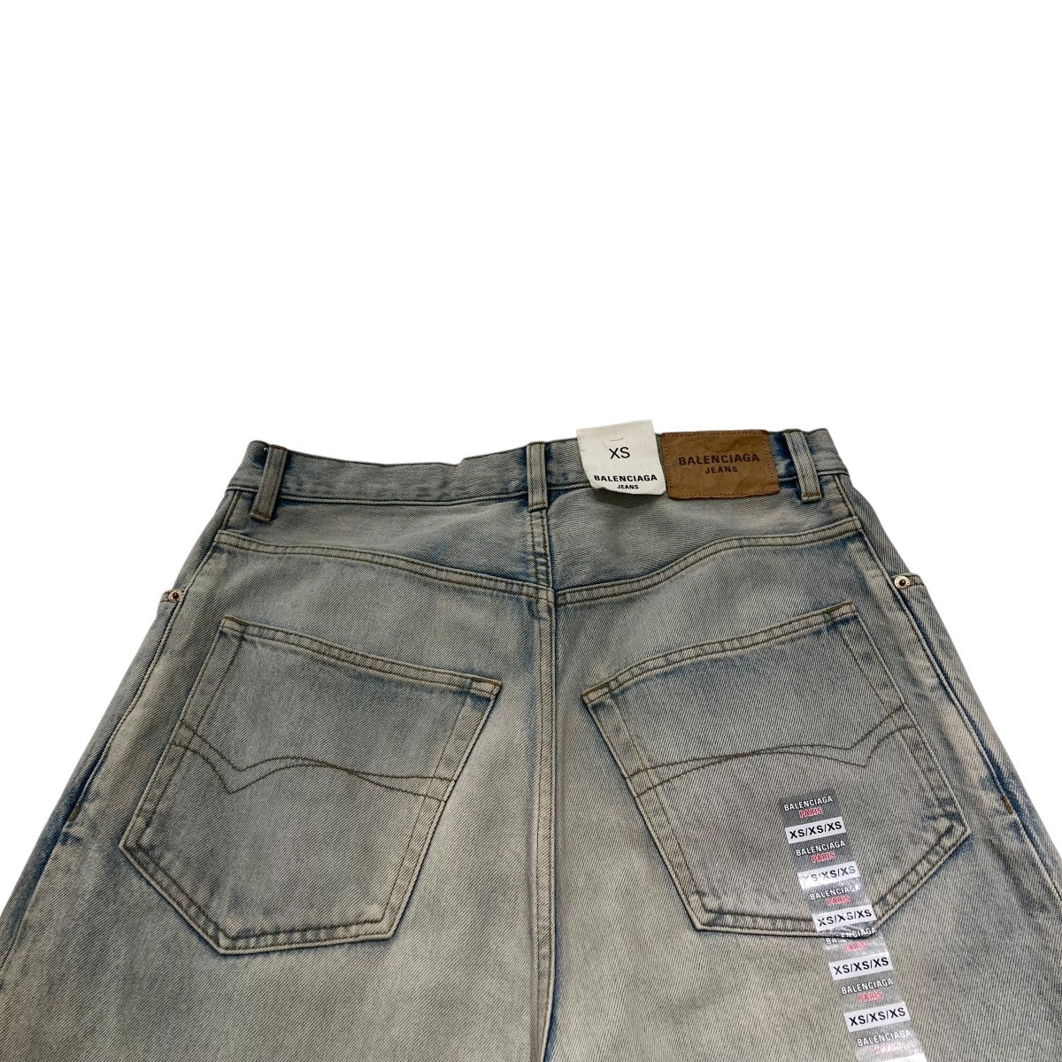 BALENCIAGA 24SSDENIM SIZE STICKER BAGGYバギーデニムパンツ767977 古着・中古-5枚目のアイテム画像