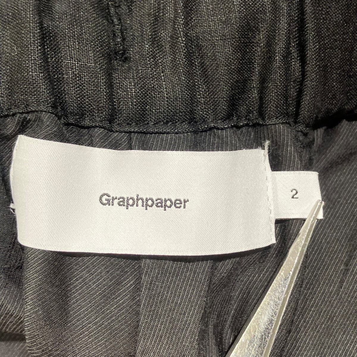 Graphpaper Linen Track Shortsハーフパンツgm242-40033b 古着・中古-6枚目のアイテム画像