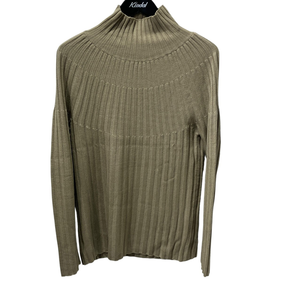 LAMB WOOL WIDE RIB KNIT TURTLE NECKハイネックニットA21AT02LW