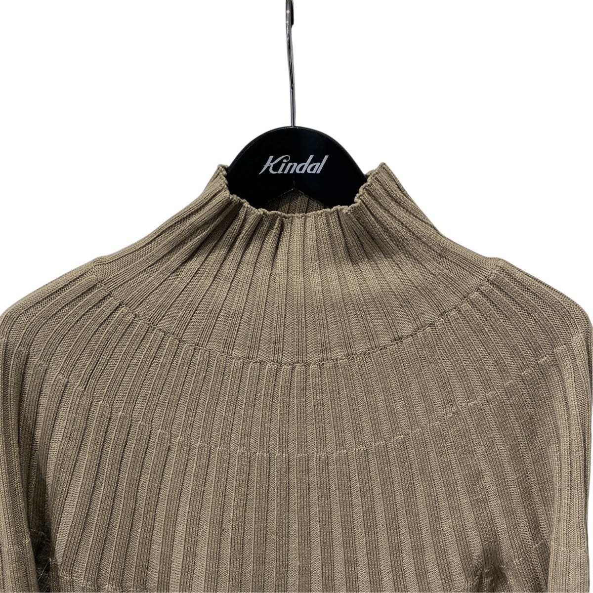 LAMB WOOL WIDE RIB KNIT TURTLE NECKハイネックニットA21AT02LW
